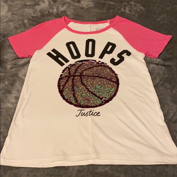 💗Justice HOOPS T💗 - Picture 1 of 6